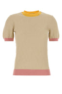 Fendi Sand Cotton Blend Sweater
