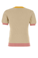 Fendi Sand Cotton Blend Sweater