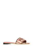 Fendi Embroidered Canvas Fendi Sunshine Slippers