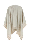 Fendi Embroidered Wool Cape