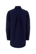 Fendi Navy Blue Poplin Shirt