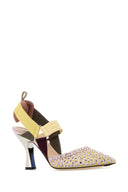 Fendi Multicolor Mesh And Fabric Colibrã¬ Pumps