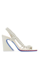 Fendi White Leather Fendi Arc Sandals