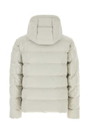 Fay Light Grey Stretch Nylon Blend Down Jacket