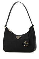 Prada Black Leather Prada Re Edition 2005 Shoulder Bag
