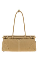 Prada Beige Nabuk Prada Bonnie Shoulder Bag