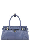 Prada Powder Blue Läder Mini Prada Bonnie Handväska