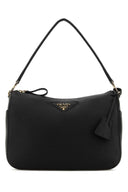 Prada Black Läder Medium Axelväska