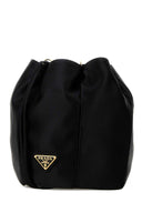Prada Black Satin Bucket Bag