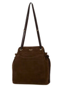 Prada Brow Suede Medium Prada Carry Bucket Bag