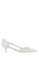 Prada White Leather Pumps