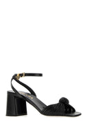 Prada Black Leather Sandals