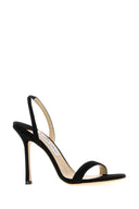Jimmy Choo Sandali Jenn in pelle scamosciata nera