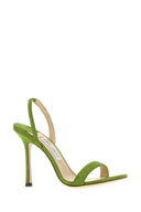 Jimmy Choo Pistachio Green Suede Jenn Sandals
