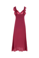 Chloe Tyrian Purple Crepe Dress