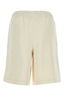Amiri Ivory Polyester Bermuda Shorts