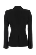 Gucci Black Stretch Wool Blend Blazer
