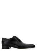 Gucci Black Leather Lace Up Shoes