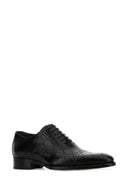 Gucci Black Leather Lace Up Shoes