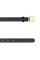 Cinturón de cuero negro Gucci