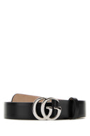 Gucci Black Leather Marmont Belt