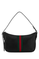 Gucci Black Leather Small Lunetta Shoulder Bag