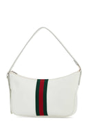 Gucci White Leather Small Lunetta Shoulder Bag