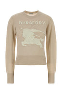 Maglione Burberry in misto lana sabbia