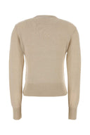 Maglione Burberry in misto lana sabbia