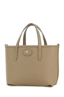 Burberry Dove Grey Leather Mini Bloomsbury Reversible Handbag