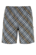Pantaloncini da bagno in nylon ricamato Burberry