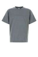 T-shirt Burberry in cotone grigio scuro