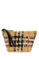 Beauty case in rafia ricamata Burberry