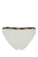 Burberry White Stretch Nylon Bikini Bottom