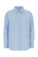 Camicia Burberry in popeline azzurro