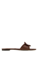 Burberry Chocolate Leather Slippers