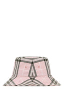 Cappello da pescatore in tela ricamata Burberry