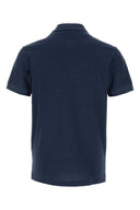 Polo Burberry in piquet blu navy