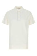 Polo Burberry in piquet bianco