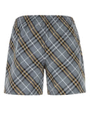 Pantaloncini da bagno in nylon stampato Burberry