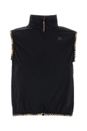 Burberry Black Stretch Nylon Sleeveless Jacket