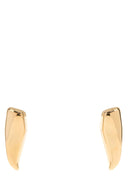 Bottega Veneta Gold Silver Large Prisma Earrings