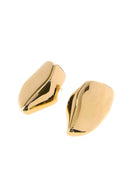 Bottega Veneta Gold Silver Small Prisma Earrings