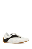 Bottega Veneta Two Tone Suede And Fabric Orbit Sneakers