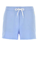 Polo Ralph Lauren Light Blue Cotton Blend Shorts