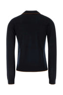 Mm Studio Midnight Blue Silk Blend Targo Cardigan