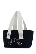 Patou Midnight Blue Canvas Shopping Bag