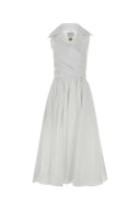 Patou White Faille Dress