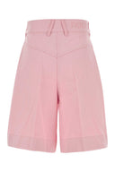 Patou Pink Cotton Bermuda Shorts