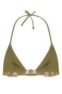Eres Sage Green Stretch Nylon Alva Bikini Top